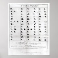 Cherokee Alphabet, Pendelton's 'Lithography'