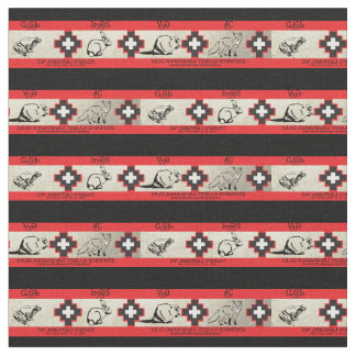 Cherokee animals 2 fabric