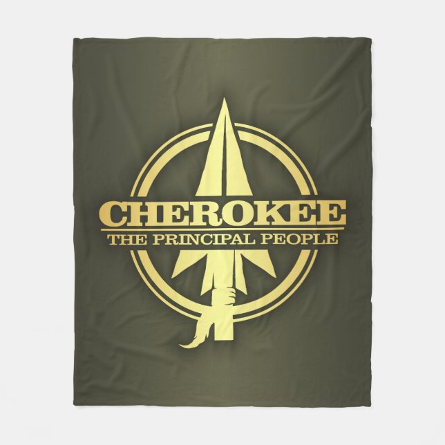 Cherokee (arrowhead 2) fleece blanket (Front)
