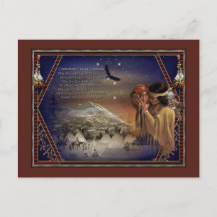 Cherokee Blessing Postcard Native American