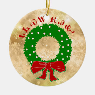Cherokee Christmas Wreath Ornament