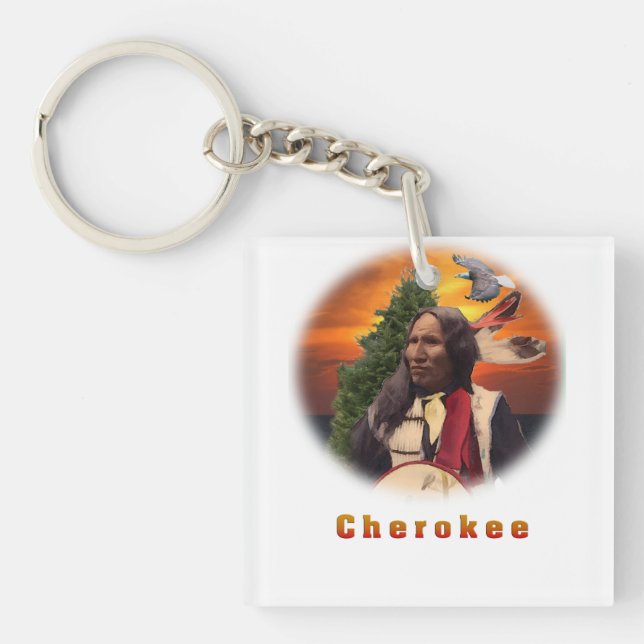 Cherokee Indian products Key Ring (Front)