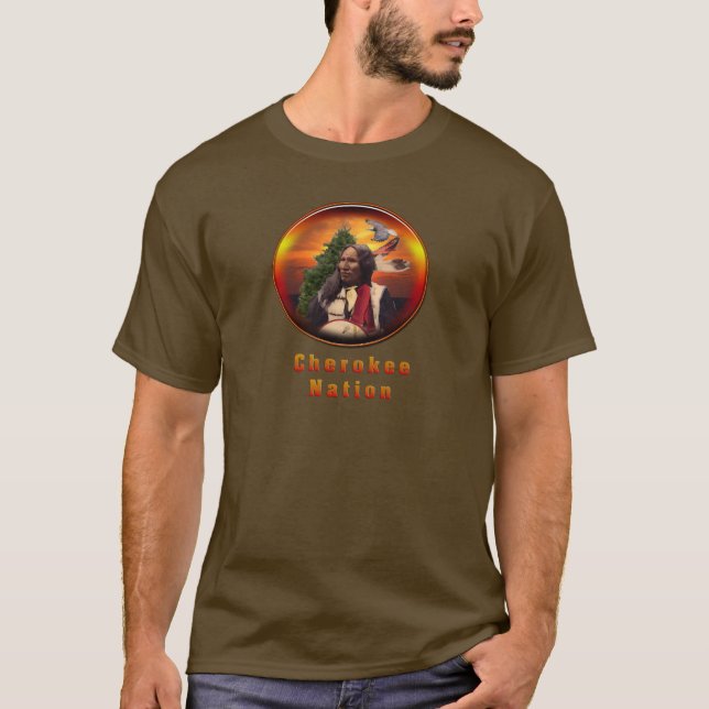 Cherokee indians art T-Shirt (Front)