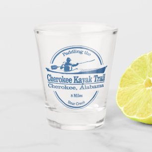 Cherokee Kayak Trail (SK) Shot Glass