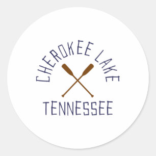 Cherokee Lake Tennessee Outdoors Vintage Classic Round Sticker