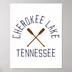 Cherokee Lake Tennessee Outdoors Vintage Poster