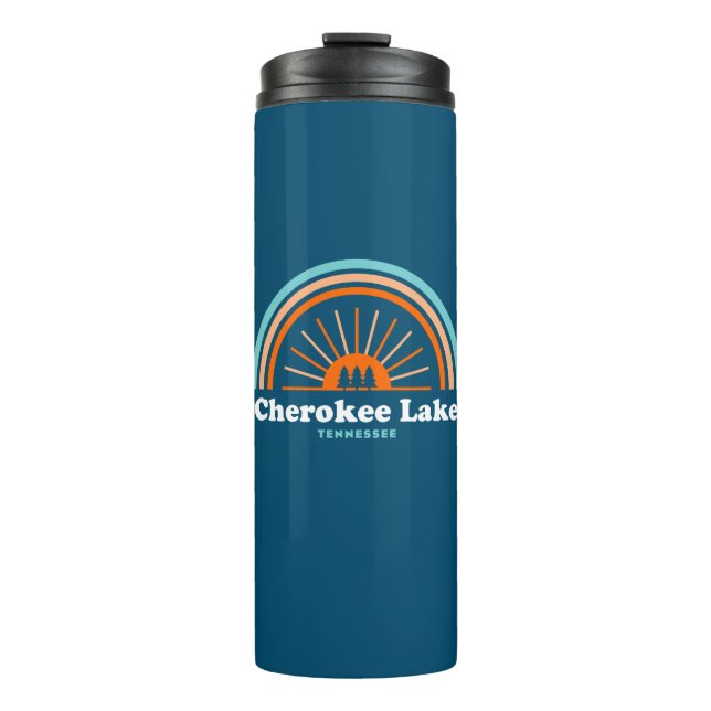 Cherokee Lake Tennessee Rainbow Thermal Tumbler (Front)