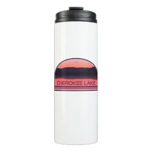 Cherokee Lake Tennessee Red Sunrise Thermal Tumbler