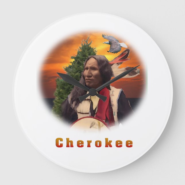 Cherokee Large Clock (Front)