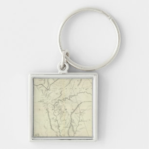 Cherokee Map Key Ring