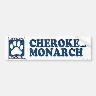 Cherokee Monarch Blue Bumper Sticker