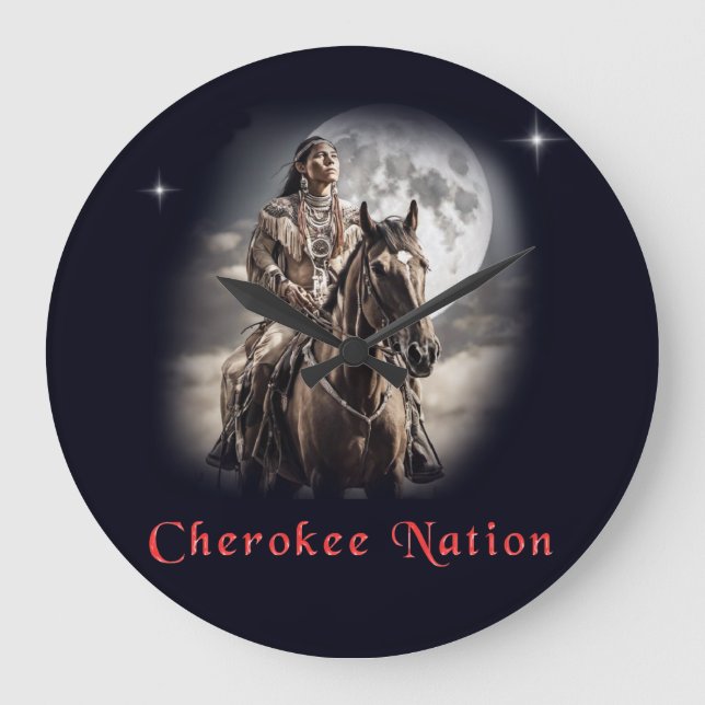 Cherokee nation large clock (Front)