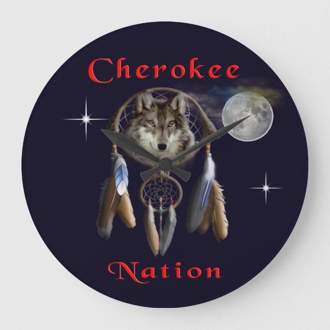 Cherokee nation large clock (Front)