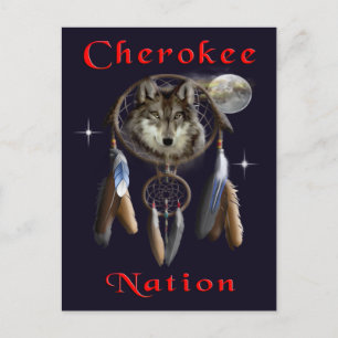 Cherokee nation postcard