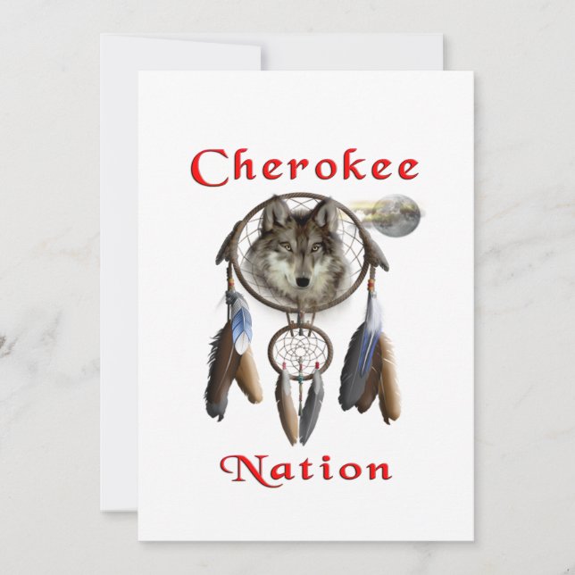 Cherokee nation thank you card (Front)