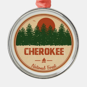 Cherokee National Forest Metal Ornament