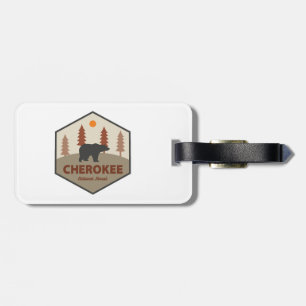 Cherokee National Forest Tennessee Bear Luggage Tag