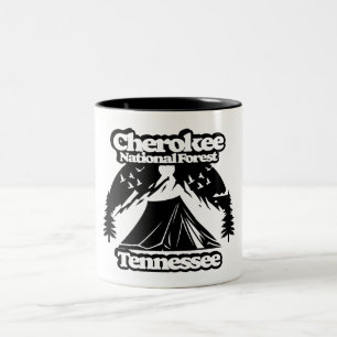 Cherokee National Forest Tennessee Two-Tone Coffee Mug