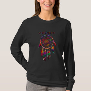 Cherokee Native American Indian Colourful Dreamcat T-Shirt