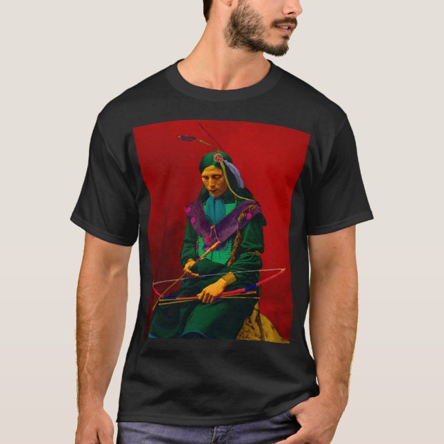 Cherokee Native American Pop Art T-Shirt (Front)