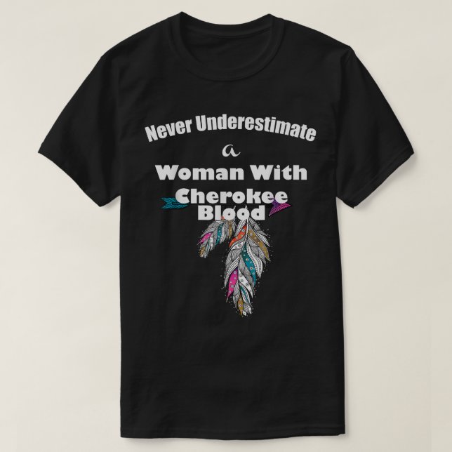 Cherokee Native American  T-Shirt (Design Front)