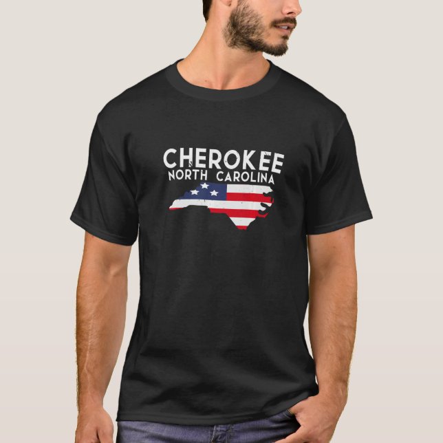 Cherokee North Carolina USA State America Travel P T-Shirt (Front)