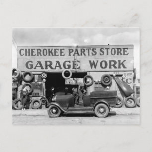 Cherokee Parts Store, 1936 Postcard