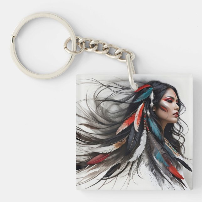 Cherokee Pride 4 Key Ring (Front)