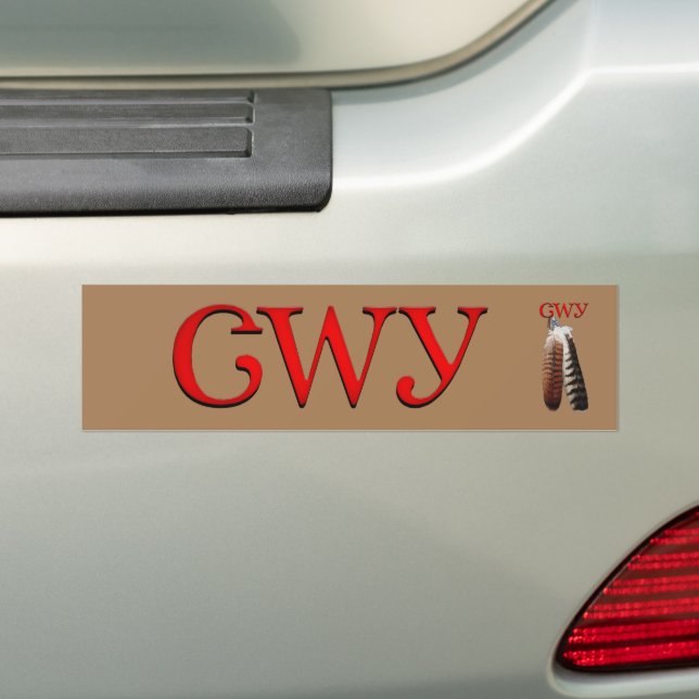 Cherokee Pride Bumper Sticker (On Car)