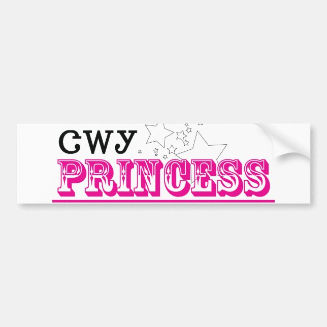Cherokee Princess Bumper Sticker (Front)