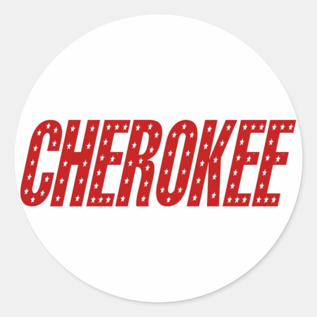 Cherokee Star Stickers (Front)