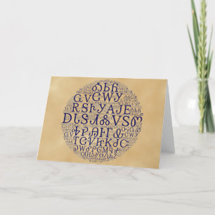 Cherokee Syllabary Cloud Greeting Card