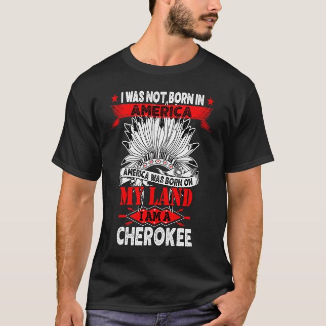 Cherokee Tribe Land Native American T-Shirt (Front)
