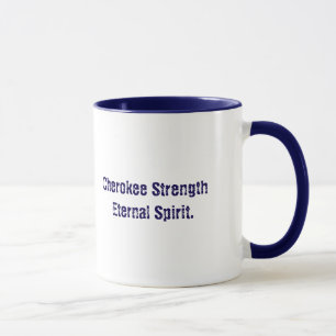 Cherokee Typography Spirit Mug