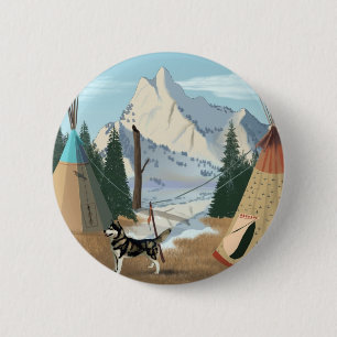 Cherokee Village 6 Cm Round Badge