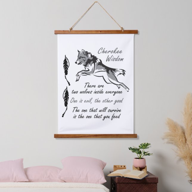 Cherokee Wisdom Hanging Tapestry (Bedroom)