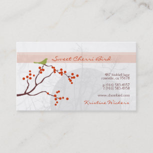 Cherri Bird [orange] Business Cards