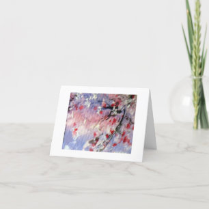 Cherri blossoms thank you note card
