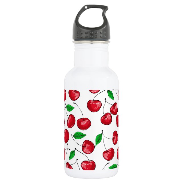 Cherries 532 Ml Water Bottle (Front)