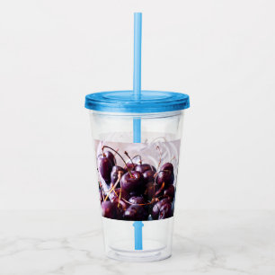 Cherries acrylic tumbler