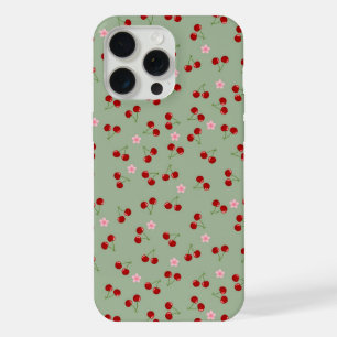 Cherries And Flowers iPhone 15 Pro Max Case
