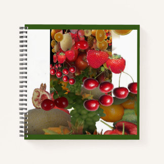 Cherries And Fruits Notebook
