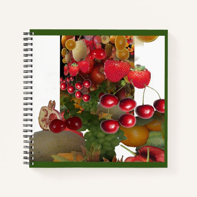 Cherries And Fruits Notebook (Front)