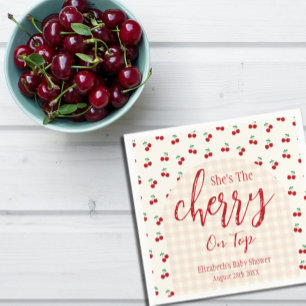 Cherries Baby Shower Napkin