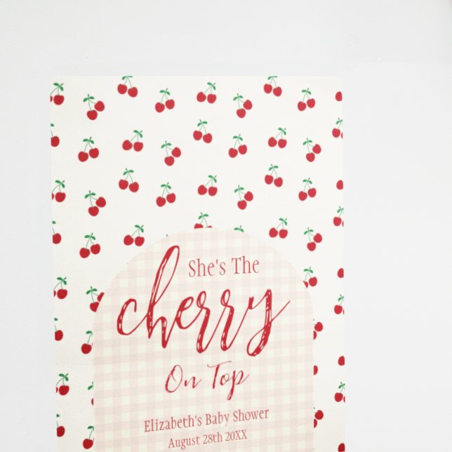 Cherries Baby Shower Poster (Creator Uploaded)