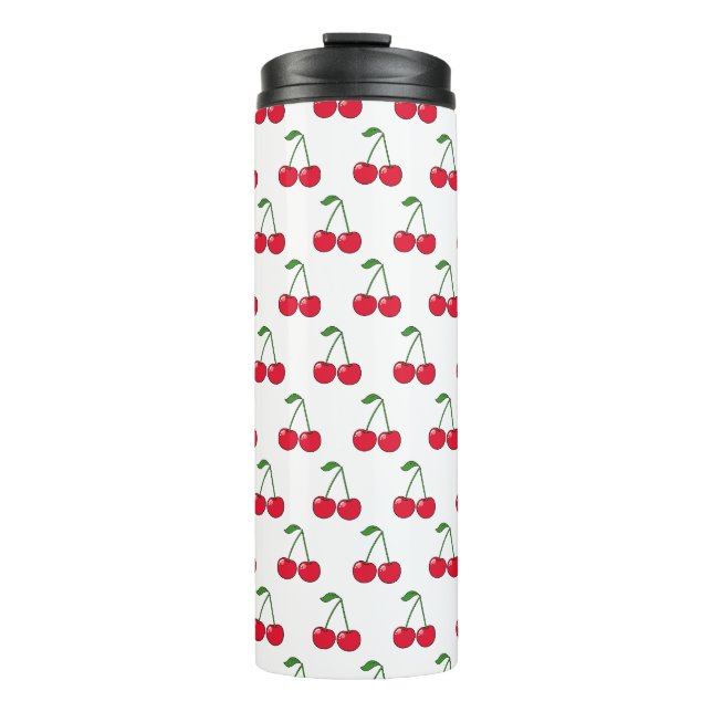 Cherries Bombs red Thermal Tumbler (Front)