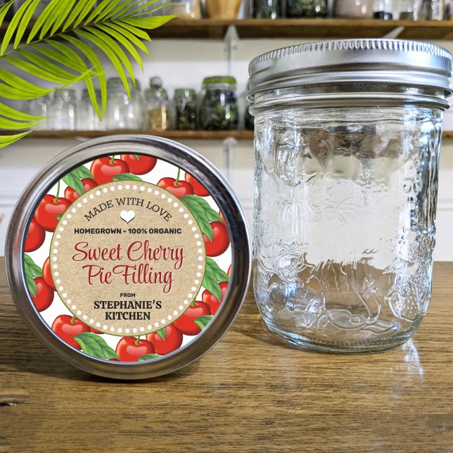 Cherries Canning Jar Label (Creator Uploaded)