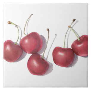 Cherries Ceramic Tile