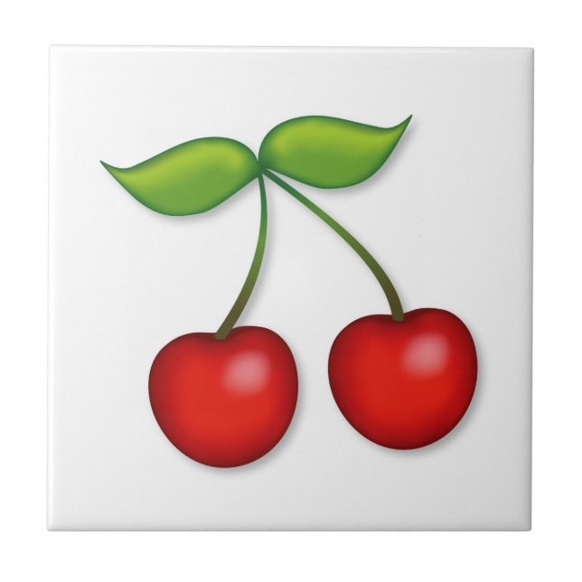 Cherries  ceramic tile (Front)
