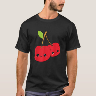 cherries cherry cute adorable kawaii pretty smile  T-Shirt
